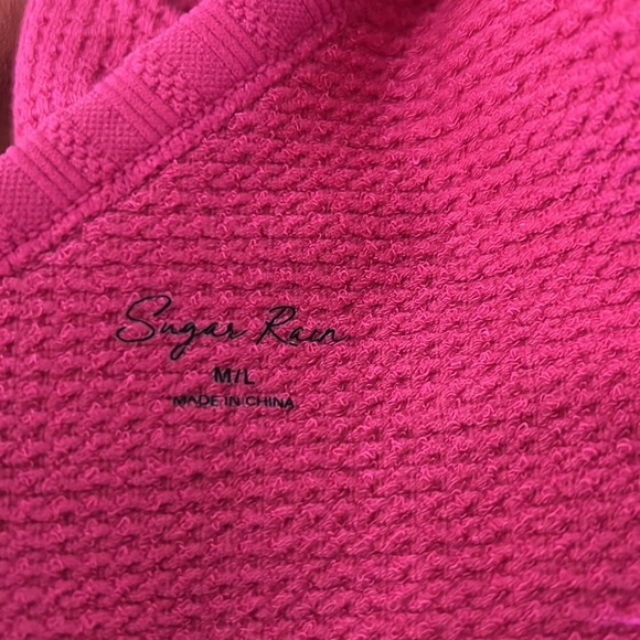 Sugar Rain Stretchy Barbie Pink One Shoulder Bodysuit Size M/L - Picture 5 of 11